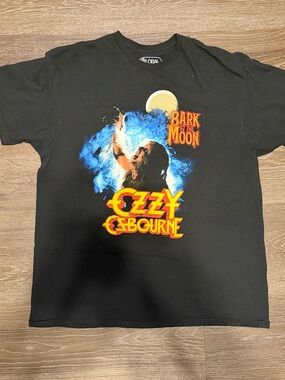 Ozzy Osbourne Short-Sleeve Tee with Bold Yellow-Red Logo